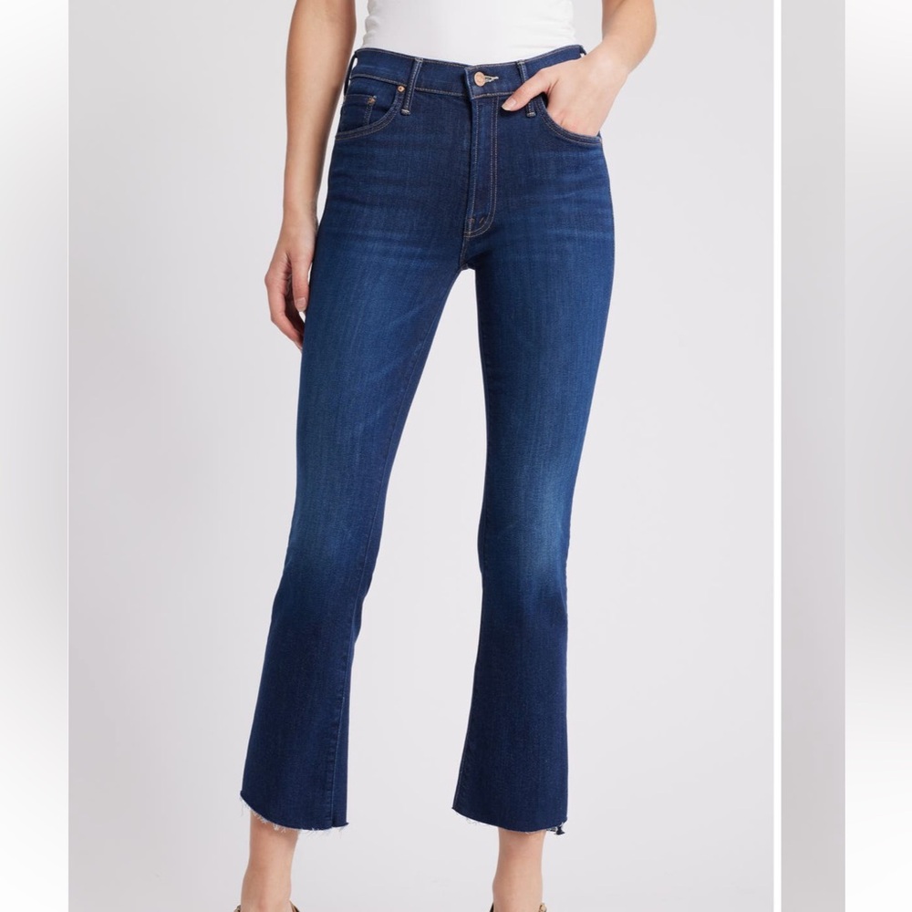 NWOT Mother Insider Step Hem Crop Bootcut Jeans